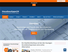 Tablet Screenshot of hausbautipps24.de